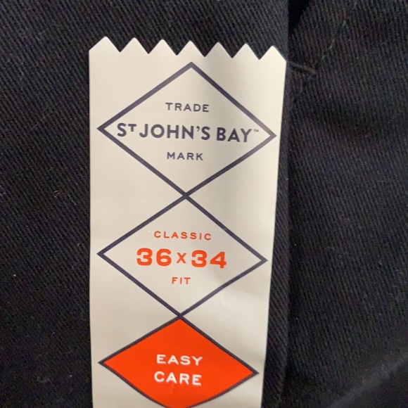 Men’s Black Flat Front Dress Pants - Picture 3 of 5